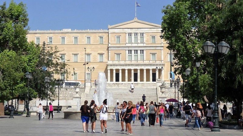 Bairro de Syntagma em Atenas