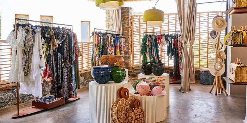 Loja de roupas em Mykonos