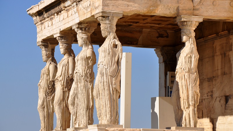 Estátuas em Atenas, na Grécia