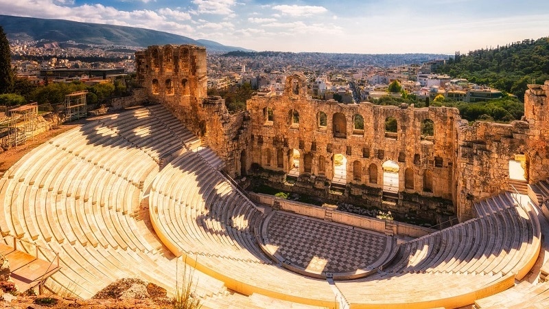 Teatro antigo em Atenas