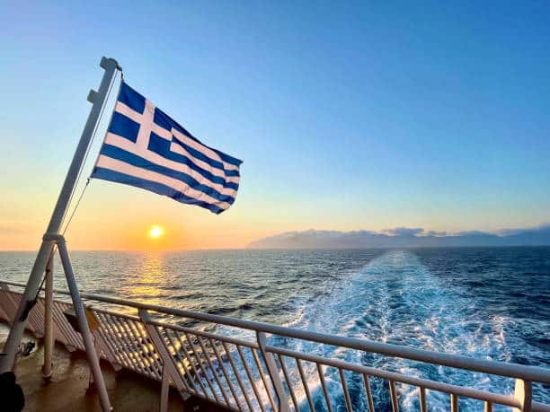 Ferry boat na Grécia