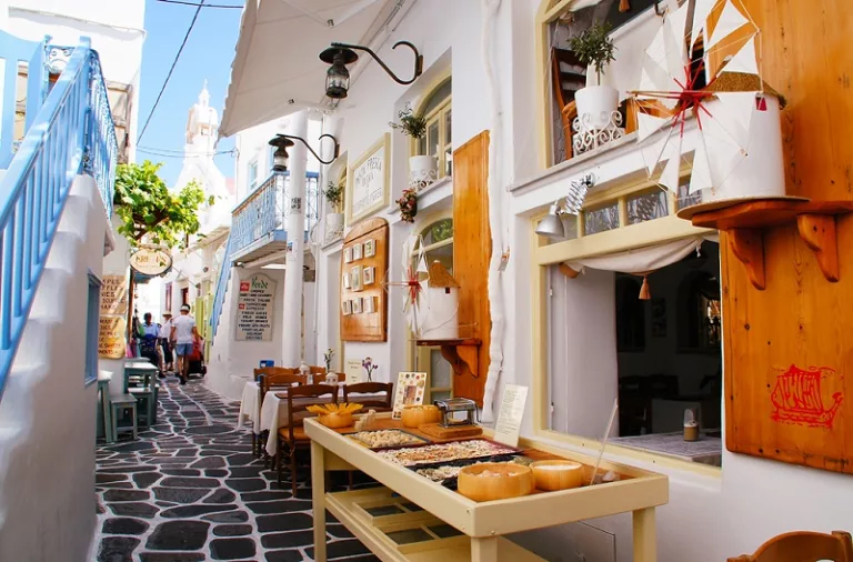 Compras em Mykonos