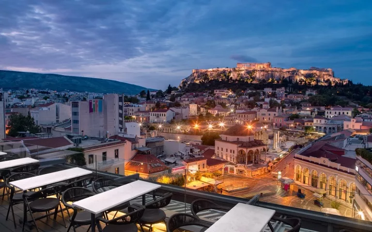 Hotéis no centro turístico de Atenas