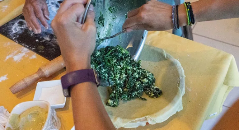 Aula de cozinha grega em Atenas