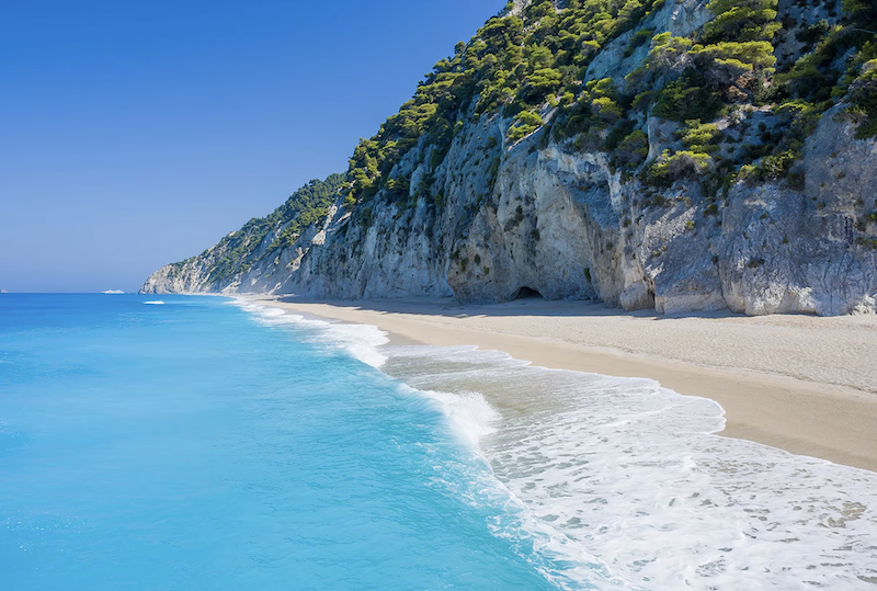 Praia em Lefkada